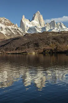 South America, Argentina, Glacier National Park. Snow-covered Mt. Fitzroy South America, Argentina, Glacier National Park. Snow-covered Mt. Fitzroy