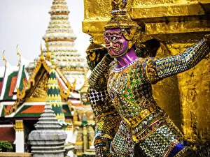 Images Dated 20th November 2014: South East Asia; Thialand; Bangkok; Yaksha at wat phra kaeo The Grand Palace