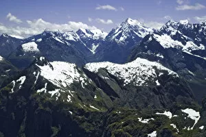 Images Dated 1st January 2007: South Pacific, New Zealand, South Island. Aerial view of the Southern Alps. Credit as