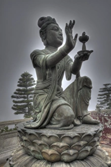 Southeast Asia; China; Hong Kong; Lantau Island;Statues at the Big Budda grounds Southeast Asia; China; Hong Kong; Lantau Island;Statues at the Big Budda grounds