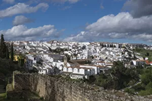 Spain, Andalusia, Ronda. Ronda is a classic example of a whitewashed hilltop village