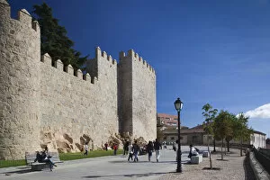 Images Dated 8th October 2011: Spain, Castilla y Leon Region, Avila Province, Avila, Las Murallas, town walls