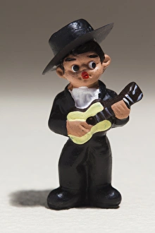 Spain, Madrid, souvenir miniature figurine of Spanish musician Spain, Madrid, souvenir miniature figurine of Spanish musician