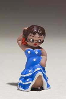 Spain, Madrid, souvenir miniature figurines of Spanish dancers Spain, Madrid, souvenir miniature figurines of Spanish dancers