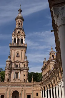 Spain, Seville. The Spanish Square (aka Plaza de Espana). Built in 1929 for Ibero-American Spain, Seville. The Spanish Square (aka Plaza de Espana). Built in 1929 for Ibero-American