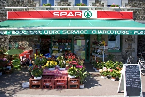 Spar grocery store at Saint-Martin-du-Vivier in the region of Haute Normandie, France Spar grocery store at Saint-Martin-du-Vivier in the region of Haute Normandie, France