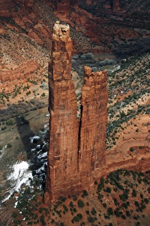 Spider Rock, Canyon de Chelly, Chinley, Arizona, USA Spider Rock, Canyon de Chelly, Chinley, Arizona, USA
