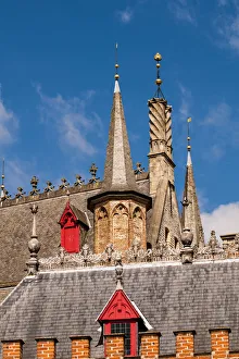 Spires and steeples in Bruges, West Flanders, Belgium Spires and steeples in Bruges, West Flanders, Belgium