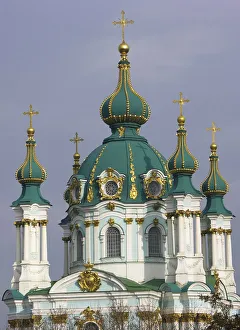 St. Andrew's Church, Kiev, Ukraine from the Park St. Andrew's Church, Kiev, Ukraine from the Park