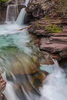 St Mary Falls in Glacier National Park, Montana, USA St Mary Falls in Glacier National Park, Montana, USA