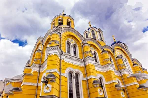 St. Volodymyr's Cathedral, Kiev, Ukraine. Saint Volodymyr's was built between 1882 and 1896 St. Volodymyr's Cathedral, Kiev, Ukraine. Saint Volodymyr's was built between 1882 and 1896
