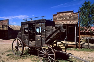 Stagecoach in old 1880s ghost town in Murdo South Dakota used in many movies Stagecoach in old 1880s ghost town in Murdo South Dakota used in many movies