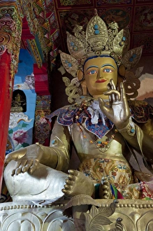 Statue of the Buddha, Sangpi Luobuling Si Monastery, Xiangsheng, Sichuan Province, China Statue of the Buddha, Sangpi Luobuling Si Monastery, Xiangsheng, Sichuan Province, China