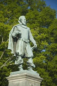 Statue of Governor John Smith, Jamestown Settlement, Jamestown, Virginia, United States Statue of Governor John Smith, Jamestown Settlement, Jamestown, Virginia, United States