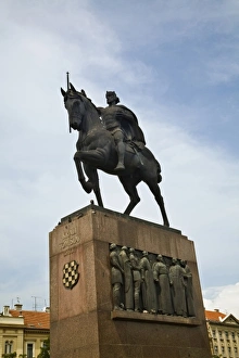 Statue of King Kralja Tomislava, Zagreb, Croatia Statue of King Kralja Tomislava, Zagreb, Croatia