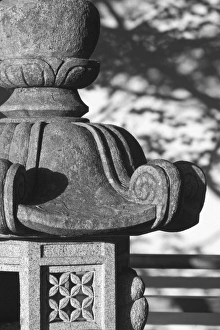 Stone lantern detail, Portland Japanese Garden, Oregon Stone lantern detail, Portland Japanese Garden, Oregon