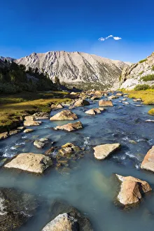 Stream in Sam Mack Meadow, John Muir Wilderness, Sierra Nevada Mountains, California, USA Stream in Sam Mack Meadow, John Muir Wilderness, Sierra Nevada Mountains, California, USA