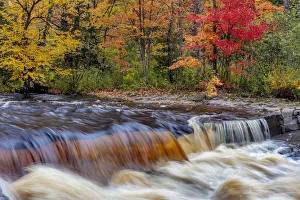Sturgeon River in autumn near Alberta in the Upper Peninsula of Michigan, USA Sturgeon River in autumn near Alberta in the Upper Peninsula of Michigan, USA
