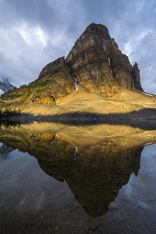 Sunburst Peak reflected in Sunburst Lake, Mt Assiniboine Prov. Park Sunburst Peak reflected in Sunburst Lake, Mt Assiniboine Prov. Park
