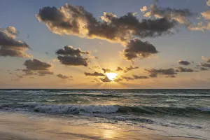 Sunrise over the Caribbean from the beaches in Playa del Carmen, Mexico Sunrise over the Caribbean from the beaches in Playa del Carmen, Mexico