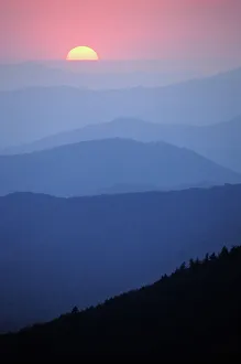 Sunrise, Southern Appalachian Mountains, Great Smoky Mountains National Park, North Sunrise, Southern Appalachian Mountains, Great Smoky Mountains National Park, North
