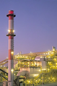 sunset lighting electrical generating plant California sunset lighting electrical generating plant California