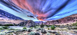Sunset, Lower Deschutes River, Central Oregon, USA Sunset, Lower Deschutes River, Central Oregon, USA