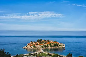 Sveti Stefan in the Adriatic Sea, Budva, Montenegro Sveti Stefan in the Adriatic Sea, Budva, Montenegro