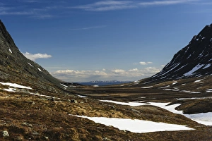 Sweden, Jamtland, Lunndorrsfjallen. View to the south from Stordorren valley Sweden, Jamtland, Lunndorrsfjallen. View to the south from Stordorren valley