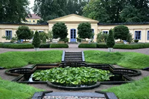 Nordic Gallery: Sweden. Uppsala. Linnetradgarden (Linne Garden) inside of former resident of Professor
