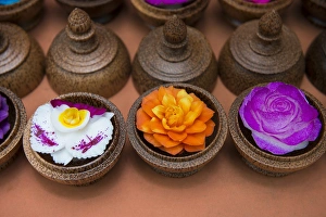 Thailand, Samui Island, Ko Samui. Traditional handicrafts, intricately carved soap Thailand, Samui Island, Ko Samui. Traditional handicrafts, intricately carved soap