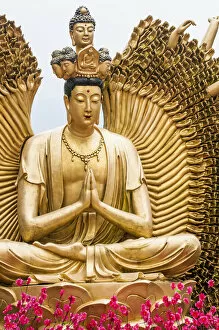 Images Dated 11th April 2014: Ten Thousand Buddhas Monastery, Sha Tin, Hong Kong, China