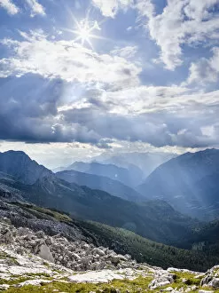 Unesco World Heritage Gallery: Thunderstorm clouds over Val Rendena. The Brenta Dolomites, UNESCO World Heritage Site
