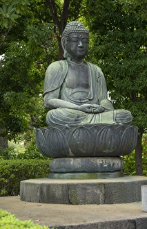 Tokyo Japan quiet area with Buddha statue at Sensoji Temple at Tokyos oldest Tokyo Japan quiet area with Buddha statue at Sensoji Temple at Tokyos oldest