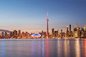 Toronto Skyline at Sunset from Toronto Islands Toronto Skyline at Sunset from Toronto Islands