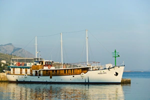 tourist boat, split, croatia, eastern europe. balkan, europe tourist boat, split, croatia, eastern europe. balkan, europe