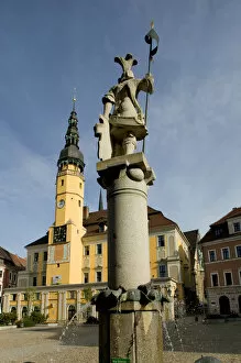 Images Dated 9th September 2004: Tower of town hall, Bautzen, Saxony, Germany