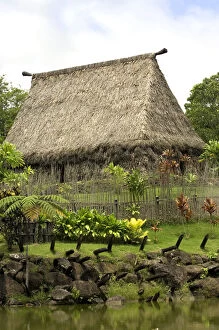 Images Dated 2nd January 2006: Traditional meeting house, Viti Levu, Fiji