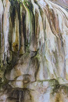 Travertine Patterns at Cupid Spring in Yellowstone National Park, Wyoming, USA Travertine Patterns at Cupid Spring in Yellowstone National Park, Wyoming, USA