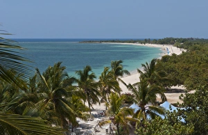 Trinidad Cuba beautiful sandy beach from above taken from the Hotel Ancon on the Trinidad Cuba beautiful sandy beach from above taken from the Hotel Ancon on the
