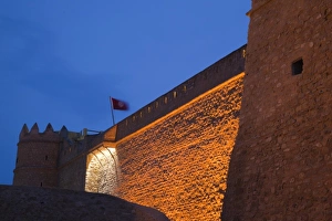 Tunisia, Cap Bon, Hammamet, waterfront, Kasbah Fort, evening Tunisia, Cap Bon, Hammamet, waterfront, Kasbah Fort, evening