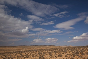 Tunisia, Ksour Area, Beni Kheddache, desert landscape Tunisia, Ksour Area, Beni Kheddache, desert landscape