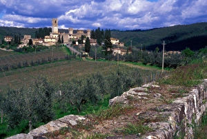 The Tuscan village of Badia a Passignano, Italy The Tuscan village of Badia a Passignano, Italy