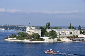 Ukraine, Sevastopol. Harbor area of the Black Sea port Ukraine, Sevastopol. Harbor area of the Black Sea port