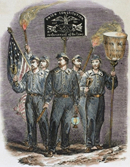 United States. Party supporters of John Bell, candidate of the Constitutional Union Party United States. Party supporters of John Bell, candidate of the Constitutional Union Party