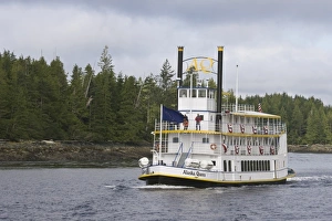 USA, Alaska. Alaska Queen paddle wheeler cruising in Inside Passage USA, Alaska. Alaska Queen paddle wheeler cruising in Inside Passage