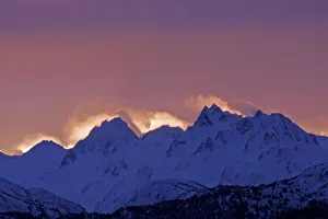 USA, Alaska, Homer. Sunrise over the Kenai Mountains USA, Alaska, Homer. Sunrise over the Kenai Mountains