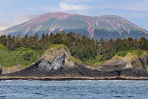 USA, Alaska, Sitka. Landscape with St. Lazaria Island and Mount Edgecumbe USA, Alaska, Sitka. Landscape with St. Lazaria Island and Mount Edgecumbe
