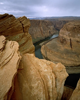 USA, Arizona. Horseshoe Bend showing erosion by the Colorado River USA, Arizona. Horseshoe Bend showing erosion by the Colorado River