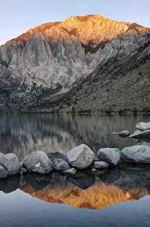 Images Dated 20th July 2012: USA, California. Convict Lake at sunrise